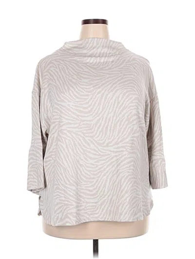 Pre-owned Ruby Rd. Turtleneck Sweater In Tan