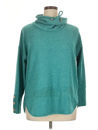 Pre-owned Ruby Rd. Turtleneck Sweater In Teal