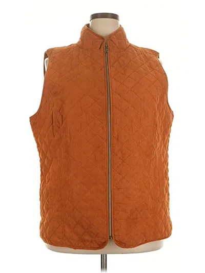 Pre-owned Ruby Rd. Vest In Orange