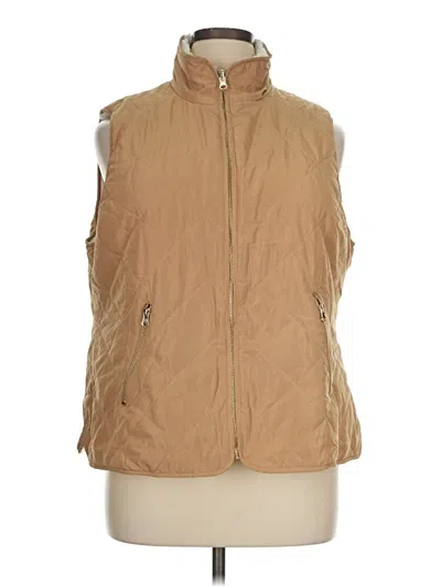 Pre-owned Ruby Rd. Vest In Tan