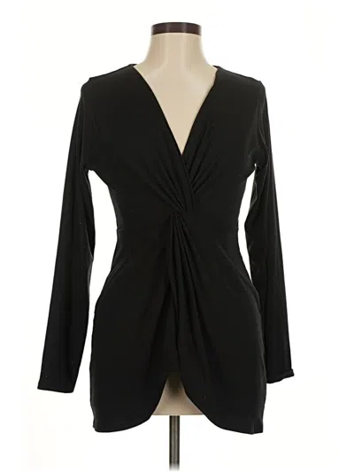 Pre-owned Ruby Ribbon Long Sleeve T-shirt In Black