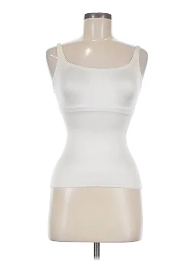 Pre-owned Ruby Ribbon Tank Top Ivory Strapless Neckline Tops In White