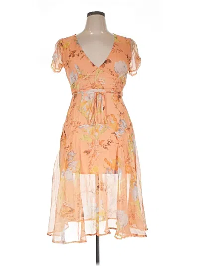 Pre-owned Ruby Sees Cocktail Dress In Orange