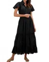 Rubyyaya Mallorca Maxi Dress In Black In Black