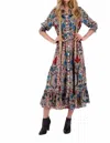 Rubyyaya Vostok Maxi Dress In Fawn In Multi