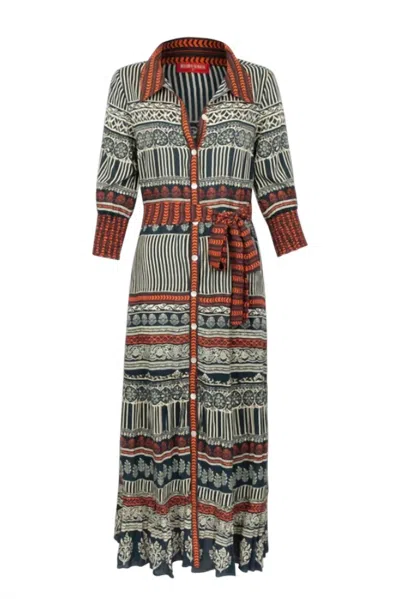 Rubyyaya Women's Noida Maxi Dress In Black In Multi
