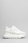 RUCO LINE AKI trainers IN WHITE SUEDE AND FABRIC