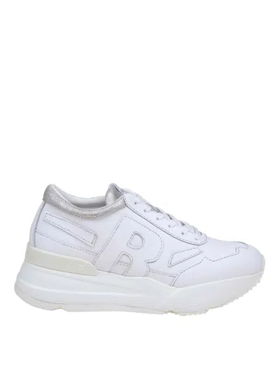 Ruco Line Rucoline White Leather Sneakers In Blanco