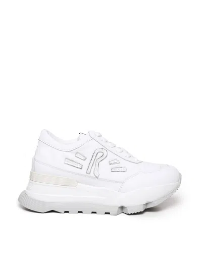 Ruco Line Sneakers Aki In White, Silver