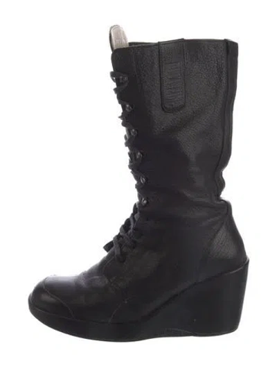 Pre-owned Rucoline Leather Lace-up Boots In Multi