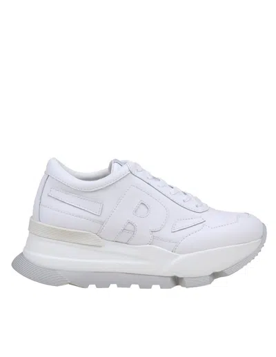 Rucoline Leather Sneakers In White / Gold