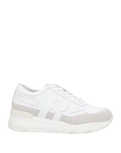 Rucoline Man Sneakers White Size 8 Leather