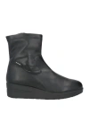 Rucoline Woman Ankle Boots Black Size 9 Textile Fibers In Black