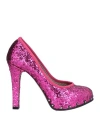 Rucoline Woman Pumps Fuchsia Size 7 Textile Fibers In Pink