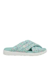 Rucoline Woman Sandals Light Green Size 7 Textile Fibers