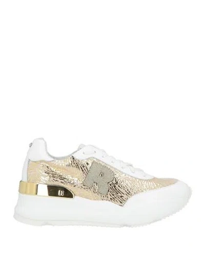 Rucoline Woman Sneakers Beige Size 7 Calfskin, Polyester, Resin In Sand