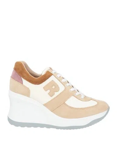 Rucoline Woman Sneakers Beige Size 8 Synthetic Material In Neutral