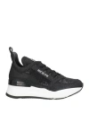 Rucoline Woman Sneakers Black Size 6 Calfskin, Textile Fibers