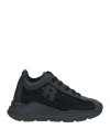 Rucoline Woman Sneakers Black Size 6 Polyester, Polyurethane, Nylon, Resin In Black