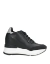 Rucoline Woman Sneakers Black Size 8 Leather In Black