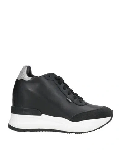 Rucoline Woman Sneakers Black Size 8 Leather