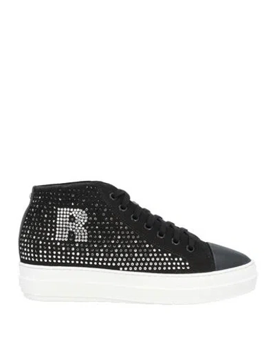 Rucoline Woman Sneakers Black Size 8 Textile Fibers