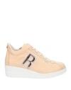 RUCOLINE RUCOLINE WOMAN SNEAKERS BLUSH SIZE 8 TEXTILE FIBERS, LEATHER