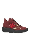 Rucoline Woman Sneakers Burgundy Size 7 Textile Fibers In Red