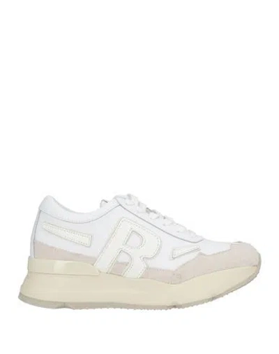 Rucoline Woman Sneakers Grey Size 8 Leather In White