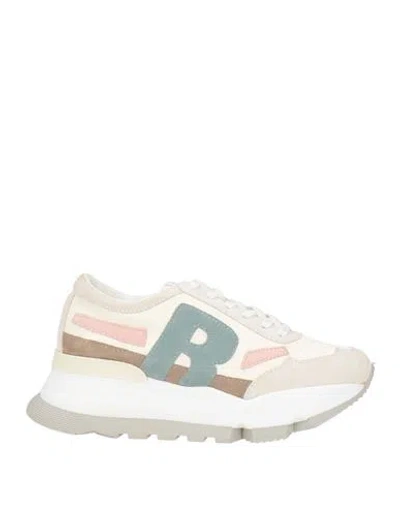 Rucoline Woman Sneakers Ivory Size 8 Cow Leather, Polyurethane In Multi
