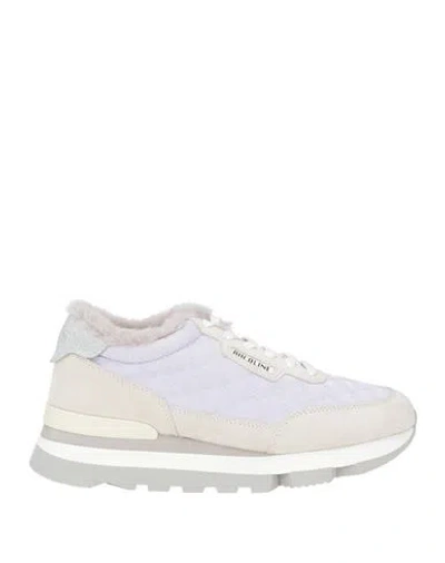 Rucoline Woman Sneakers Light Grey Size 8 Textile Fibers, Leather In Gray