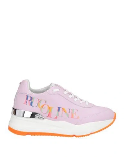 Rucoline Woman Sneakers Lilac Size 11 Calfskin In Purple