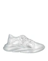 Rucoline Woman Sneakers Silver Size 5 Soft Leather