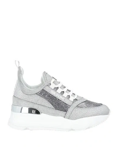 Rucoline Woman Sneakers Silver Size 7 Textile Fibers