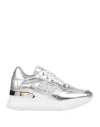 Rucoline Woman Sneakers Silver Size 7 Textile Fibers In Silver