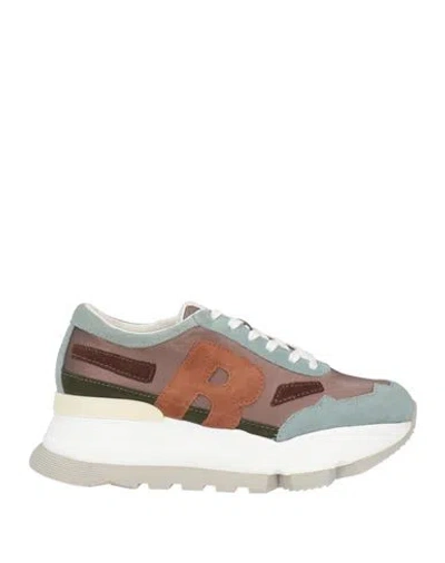 Rucoline Woman Sneakers Taupe Size 8 Leather In Multi