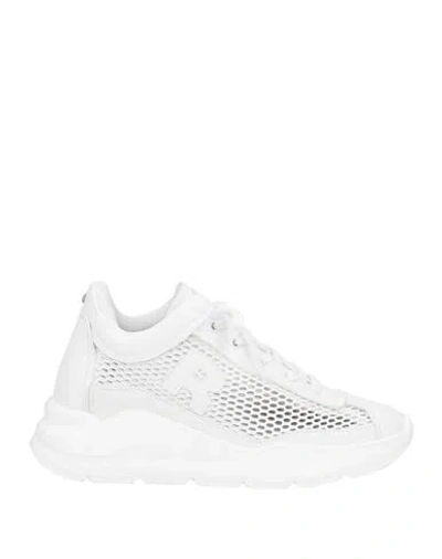 Rucoline Woman Sneakers White Size 6 Polyester, Polyurethane, Nylon, Resin