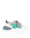 Rucoline Woman Sneakers White Size 7 Leather, Textile Fibers In White