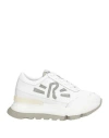 Rucoline Woman Sneakers White Size 8 Calfskin, Polyester
