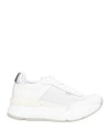 Rucoline Woman Sneakers White Size 8 Calfskin, Textile Fibers