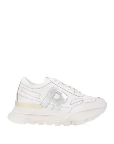 Rucoline Woman Sneakers White Size 8 Leather In Multi