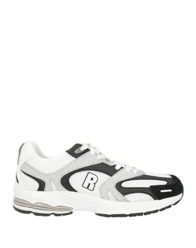 Rucoline Woman Sneakers White Size 8 Textile Fibers, Synthetic Material In Multi