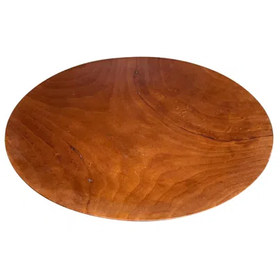 Pre-owned Rude Osolnik Sculptural Cherry Wood Bowl By , Mid-century Modern, Usa In Brown