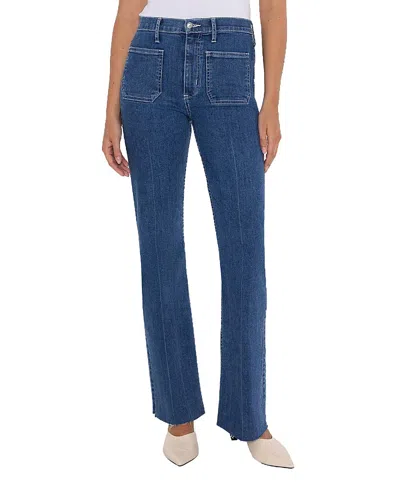 Rüdes Denim Ali Boot Cut In Medium Blue In Multi