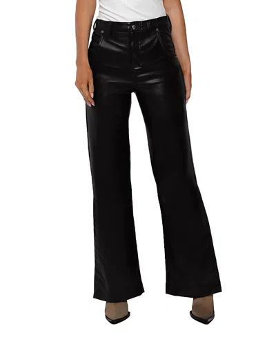 Rüdes Denim Faux Leather Dianne Pant In Black