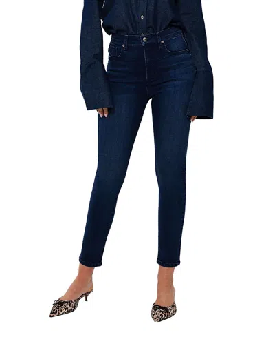 Rüdes Denim High Rise George Slim Skinny Jeans In Medium Blue