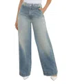 Rüdes Denim High Rise Rosalie Trouser Jeans In Denim Wash In Blue