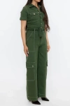 Rüdes Denim Rudes Denim The Saint Germain Jumpsuit In Emerald