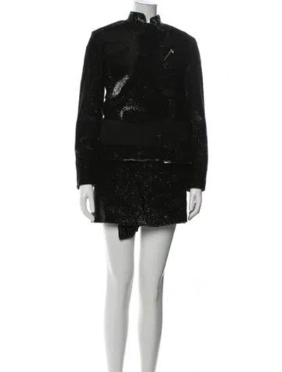 Pre-owned Rudi Gernreich Vintage 1968 Skirt Suit In Black