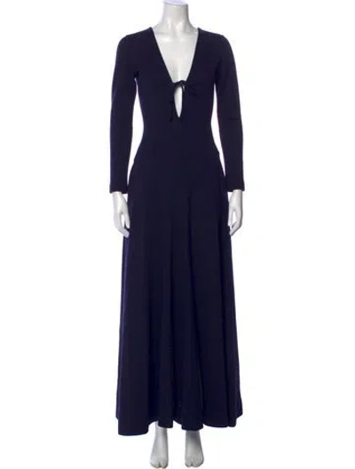 Pre-owned Rudi Gernreich Vintage Long Dress In Blue